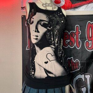 abstract girl tank top